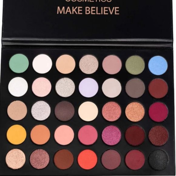 RV Cosmetics Make Believe 35 Matte & Shimmer Shades Eyeshadow Palette - Picture 1 of 8